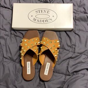 Steve Madden studded flat sandals